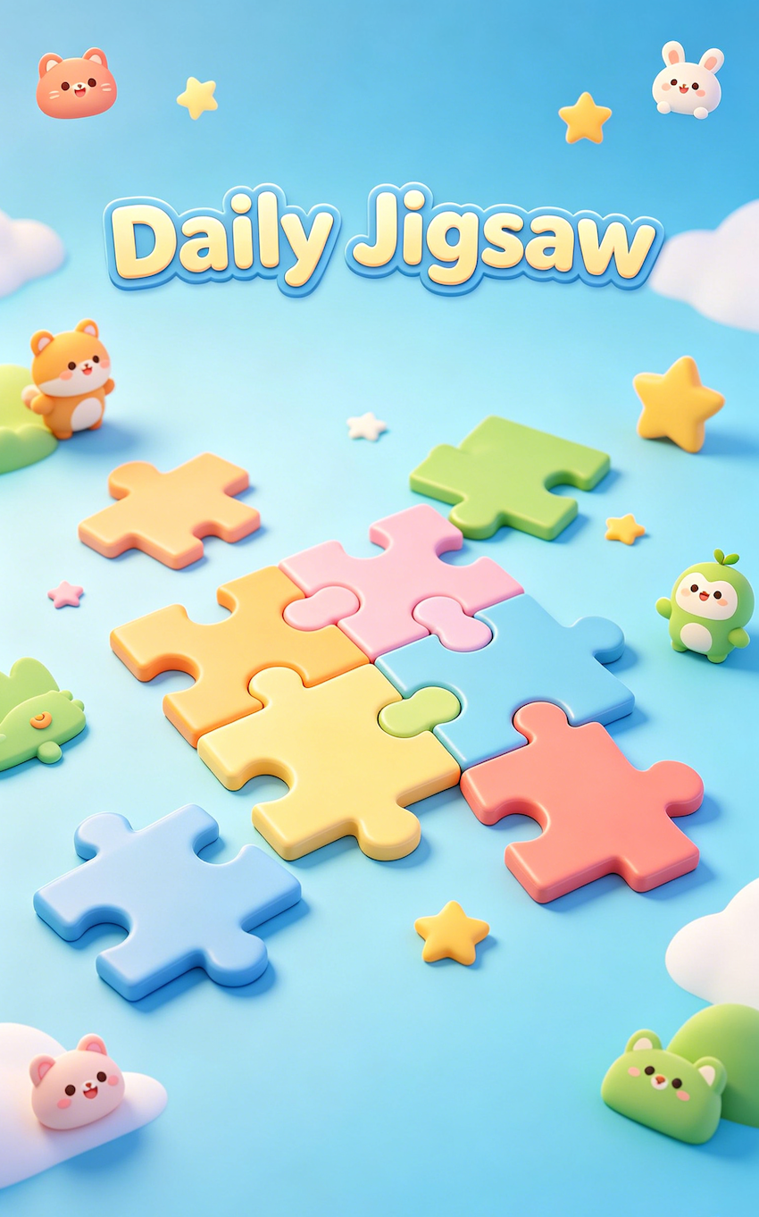In-game puzzle board on a cozy background